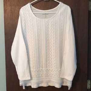 White layered top from Woman Within